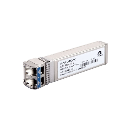 Moxa Sfp+ Module W/ 1 10Gbase-ZrPort For 80 Km Transmission, Lc SFP-10GZRLC-T
